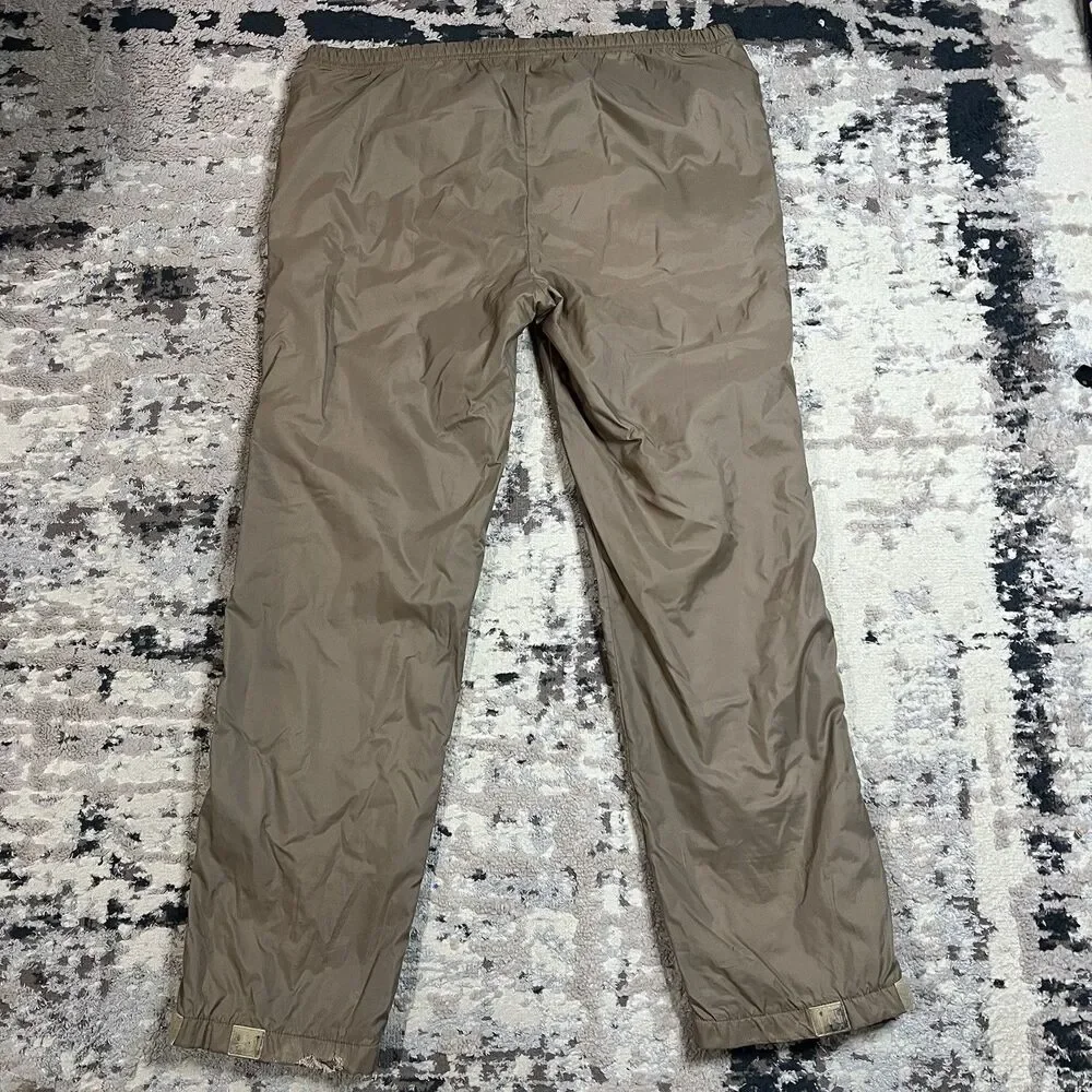Vintage 90s Adidas Beige Lined Track Pants Men Sz L Streetwear Y2K Baggy Trefoil